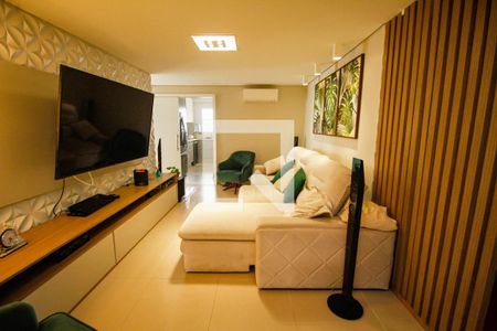 Sala de TV de apartamento para alugar com 4 quartos, 201m² em Canto do Forte, Praia Grande
