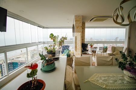 Sala de apartamento para alugar com 4 quartos, 201m² em Canto do Forte, Praia Grande
