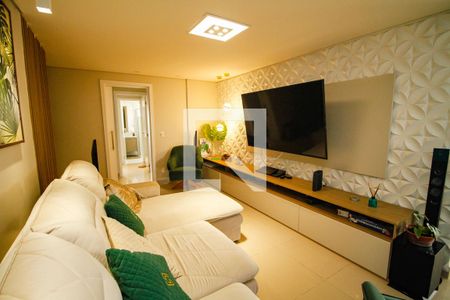 Sala de TV de apartamento para alugar com 4 quartos, 201m² em Canto do Forte, Praia Grande