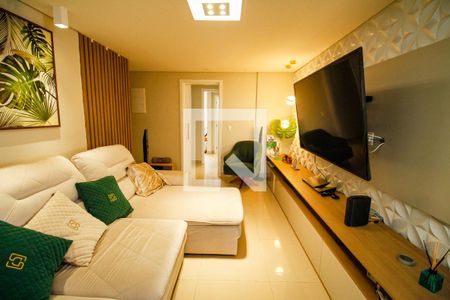 Sala de TV de apartamento para alugar com 4 quartos, 201m² em Canto do Forte, Praia Grande