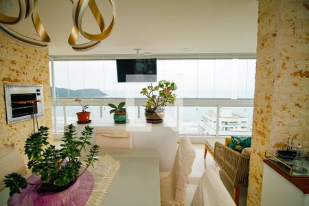 Sala de apartamento para alugar com 4 quartos, 201m² em Canto do Forte, Praia Grande