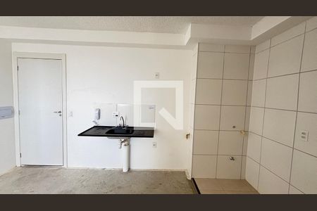 Cozinha de apartamento à venda com 1 quarto, 35m² em Santa Maria, Santo André