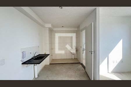 Cozinha de apartamento à venda com 1 quarto, 35m² em Santa Maria, Santo André