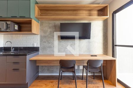 Sala/Cozinha de apartamento para alugar com 1 quarto, 38m² em Vila Olímpia, São Paulo