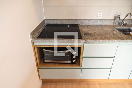 Sala / Cozinha de apartamento para alugar com 1 quarto, 25m² em Bela Vista, São Paulo
