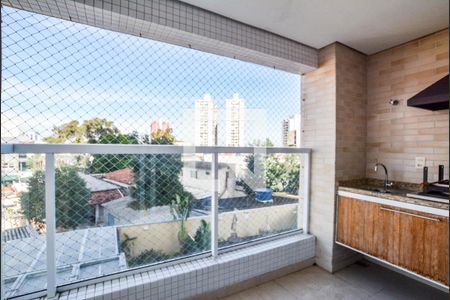 Varanda da Sala de apartamento para alugar com 2 quartos, 64m² em Vila Gilda, Santo André
