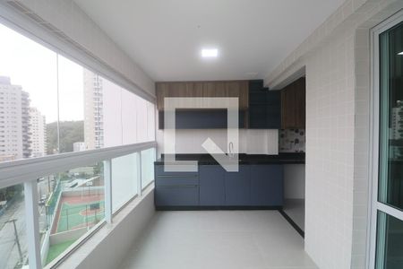 Varanda de apartamento para alugar com 2 quartos, 74m² em Vila Alzira, Guarujá