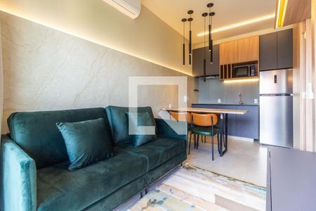 Sala/Cozinha de apartamento para alugar com 1 quarto, 32m² em Pinheiros, São Paulo