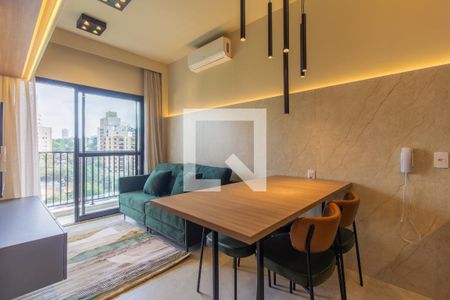 Sala/Cozinha de apartamento para alugar com 1 quarto, 32m² em Pinheiros, São Paulo