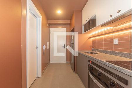 Cozinha de kitnet/studio para alugar com 1 quarto, 25m² em Vila Cordeiro, São Paulo