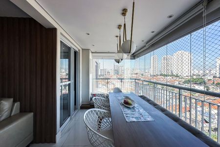 Varanda da Sala de apartamento à venda com 3 quartos, 102m² em Quarta Parada, São Paulo