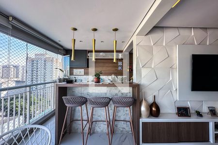 Varanda da Sala de apartamento à venda com 3 quartos, 102m² em Quarta Parada, São Paulo