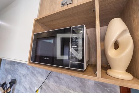 Cozinha de apartamento para alugar com 1 quarto, 28m² em Jardim Aricanduva, São Paulo