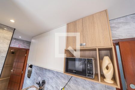 Cozinha de apartamento para alugar com 1 quarto, 28m² em Jardim Aricanduva, São Paulo