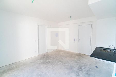 Sala/Cozinha de apartamento para alugar com 1 quarto, 47m² em Vila Clementino, São Paulo