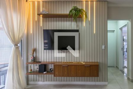 Sala de apartamento para alugar com 2 quartos, 68m² em Canto do Forte, Praia Grande