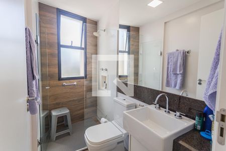 Banheiro da Suíte de apartamento à venda com 2 quartos, 62m² em Santo Antônio, Belo Horizonte