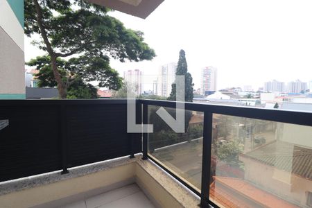 Varanda gourmet de apartamento à venda com 2 quartos, 58m² em Vila Valparaíso, Santo André