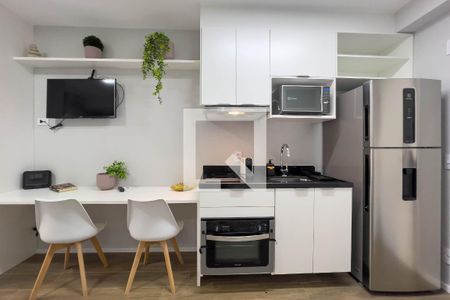 Cozinha de kitnet/studio para alugar com 1 quarto, 30m² em Vila Mariana, São Paulo