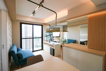 Sala / Cozinha / Escritório de kitnet/studio para alugar com 1 quarto, 39m² em Campo Belo, São Paulo