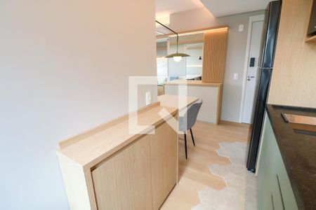 Sala / Cozinha / Escritório de kitnet/studio para alugar com 1 quarto, 39m² em Campo Belo, São Paulo