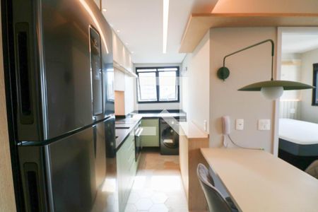 Sala / Cozinha / Escritório de kitnet/studio para alugar com 1 quarto, 39m² em Campo Belo, São Paulo