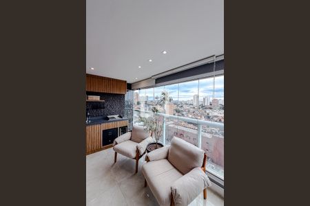 Varanda da Sala de apartamento à venda com 1 quarto, 64m² em Jardim da Gloria, São Paulo