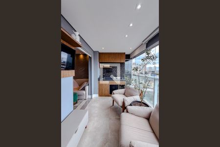 Varanda da Sala de apartamento à venda com 1 quarto, 64m² em Jardim da Gloria, São Paulo