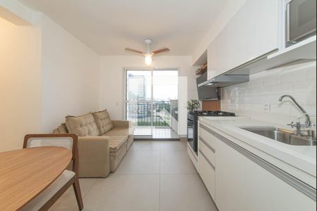 Sala - Cozinha Integrada de apartamento para alugar com 2 quartos, 36m² em Vila Cruzeiro, São Paulo