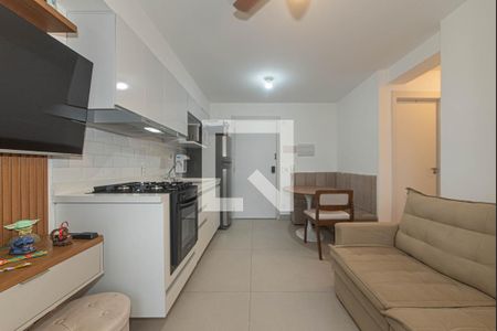 Sala - Cozinha Integrada de apartamento para alugar com 2 quartos, 36m² em Vila Cruzeiro, São Paulo