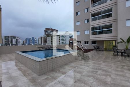 Área comum - Piscina de apartamento para alugar com 2 quartos, 70m² em Guilhermina, Praia Grande