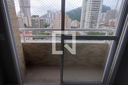 Varanda da Sala de apartamento para alugar com 2 quartos, 60m² em Gonzaga, Santos