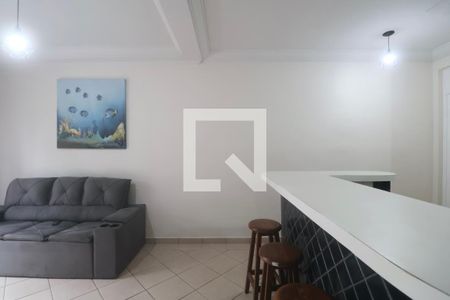 Sala de apartamento para alugar com 2 quartos, 55m² em Balneario Cidade Atlantica, Guarujá