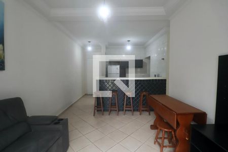 Sala de apartamento para alugar com 2 quartos, 55m² em Balneario Cidade Atlantica, Guarujá