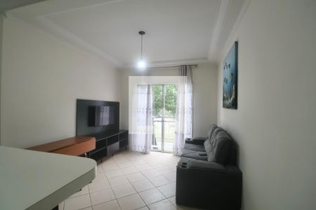 Sala de apartamento para alugar com 2 quartos, 55m² em Balneario Cidade Atlantica, Guarujá