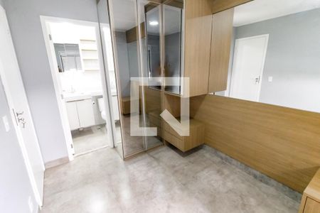 Suíte - armários de apartamento para alugar com 1 quarto, 24m² em Paraíso do Morumbi, São Paulo