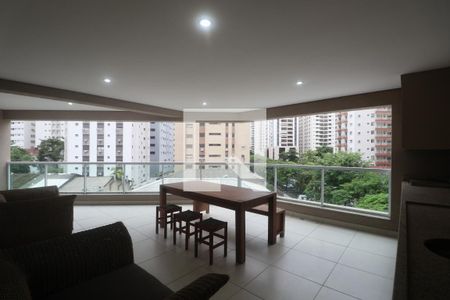 Varanda de apartamento para alugar com 3 quartos, 135m² em Barra Funda, Guarujá