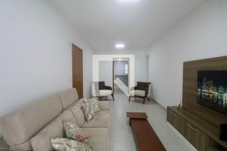 Sala de apartamento para alugar com 3 quartos, 135m² em Barra Funda, Guarujá