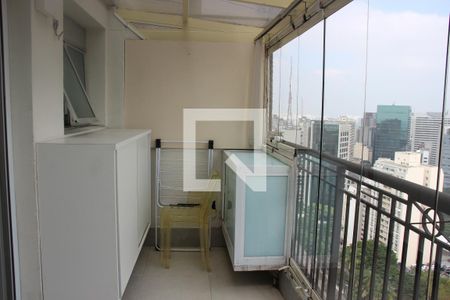 Varanda e Vista de apartamento para alugar com 1 quarto, 54m² em Bela Vista, São Paulo