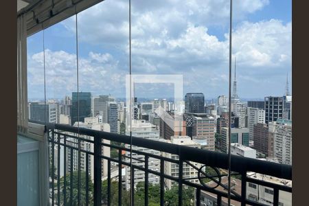 Varanda e Vista de apartamento para alugar com 1 quarto, 54m² em Bela Vista, São Paulo