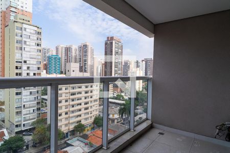 Varanda da Sala de apartamento à venda com 1 quarto, 36m² em Perdizes, São Paulo