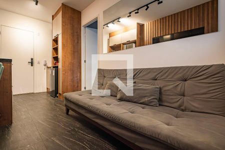 Sala/Cozinha de apartamento à venda com 1 quarto, 34m² em Pinheiros, São Paulo