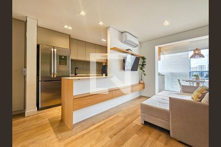 Sala de apartamento à venda com 1 quarto, 49m² em Vila Gertrudes, São Paulo