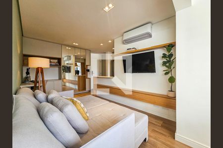 Sala/Cozinha de apartamento à venda com 1 quarto, 49m² em Vila Gertrudes, São Paulo