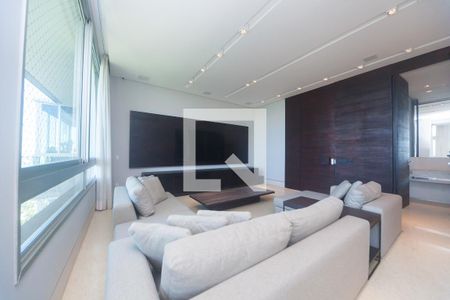 Sala de TV de apartamento à venda com 4 quartos, 233m² em Piemonte, Nova Lima