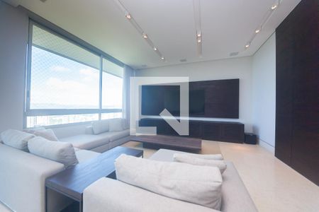 Sala de TV de apartamento à venda com 4 quartos, 233m² em Piemonte, Nova Lima
