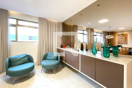 Sala de apartamento à venda com 3 quartos, 106m² em Santo Antônio, Belo Horizonte