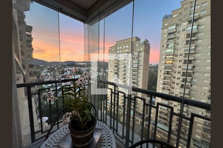 Varanda da Sala de apartamento à venda com 1 quarto, 55m² em Alphaville Conde Ii, Barueri