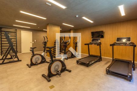 Área comum - Academia de kitnet/studio para alugar com 1 quarto, 31m² em Pinheiros, São Paulo