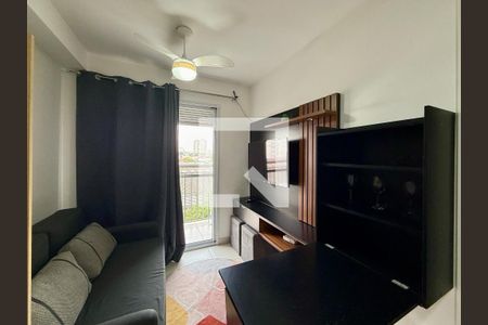 Sala  de apartamento à venda com 1 quarto, 27m² em Jardim Caravelas, São Paulo